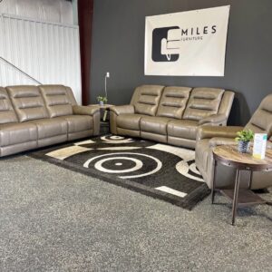 Mason Leather Powered Recliner Sofa Set - Free Delivery 🚚