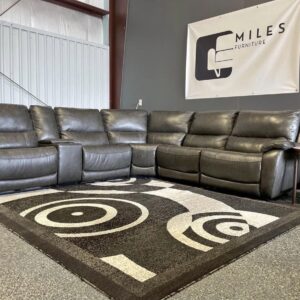 Wylder Leather Power Reclining Sectional - Free Delivery