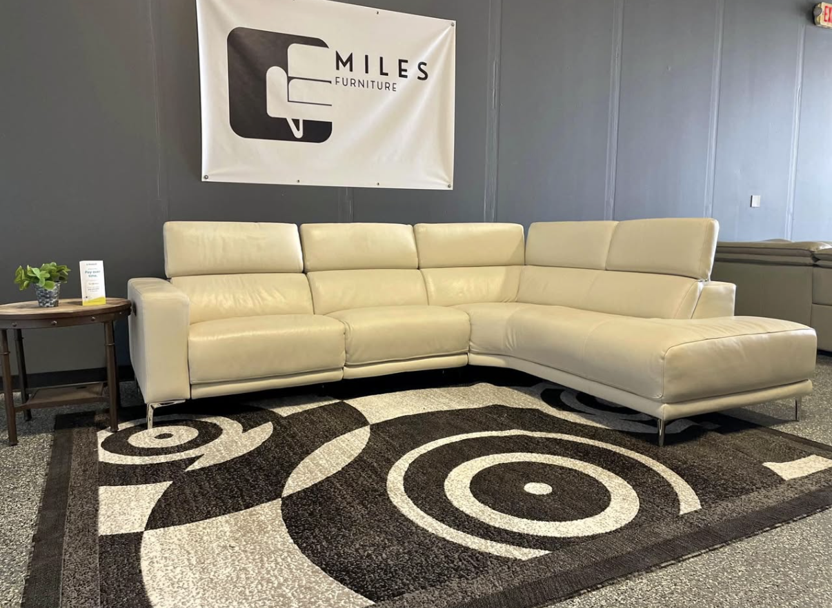 Angeline Leather Power Reclining Sectional - Free Delivery 🚚